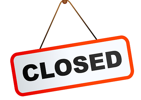 466x330 Closed Sign Clipart