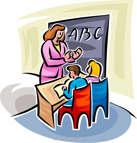 460x480 Teacher Teaching Sign Language Royalty Free Vector Clip Art