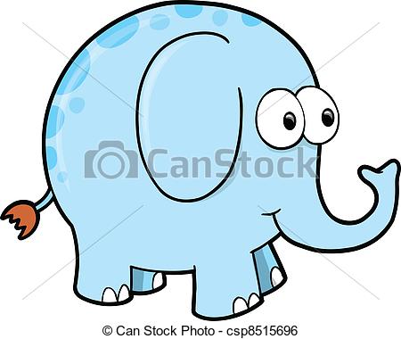 450x380 Silly Goofy Elephant Animal Vector Clip Art Vector