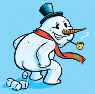 380x376 Snowman Clipart Silly