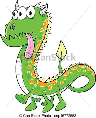 383x470 Silly Monster Alien Vector Illustration Art Clipart Vector