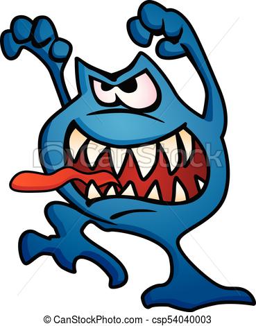 369x470 Silly Monster Creature Cartoon Vector Illustration. Cute Vector