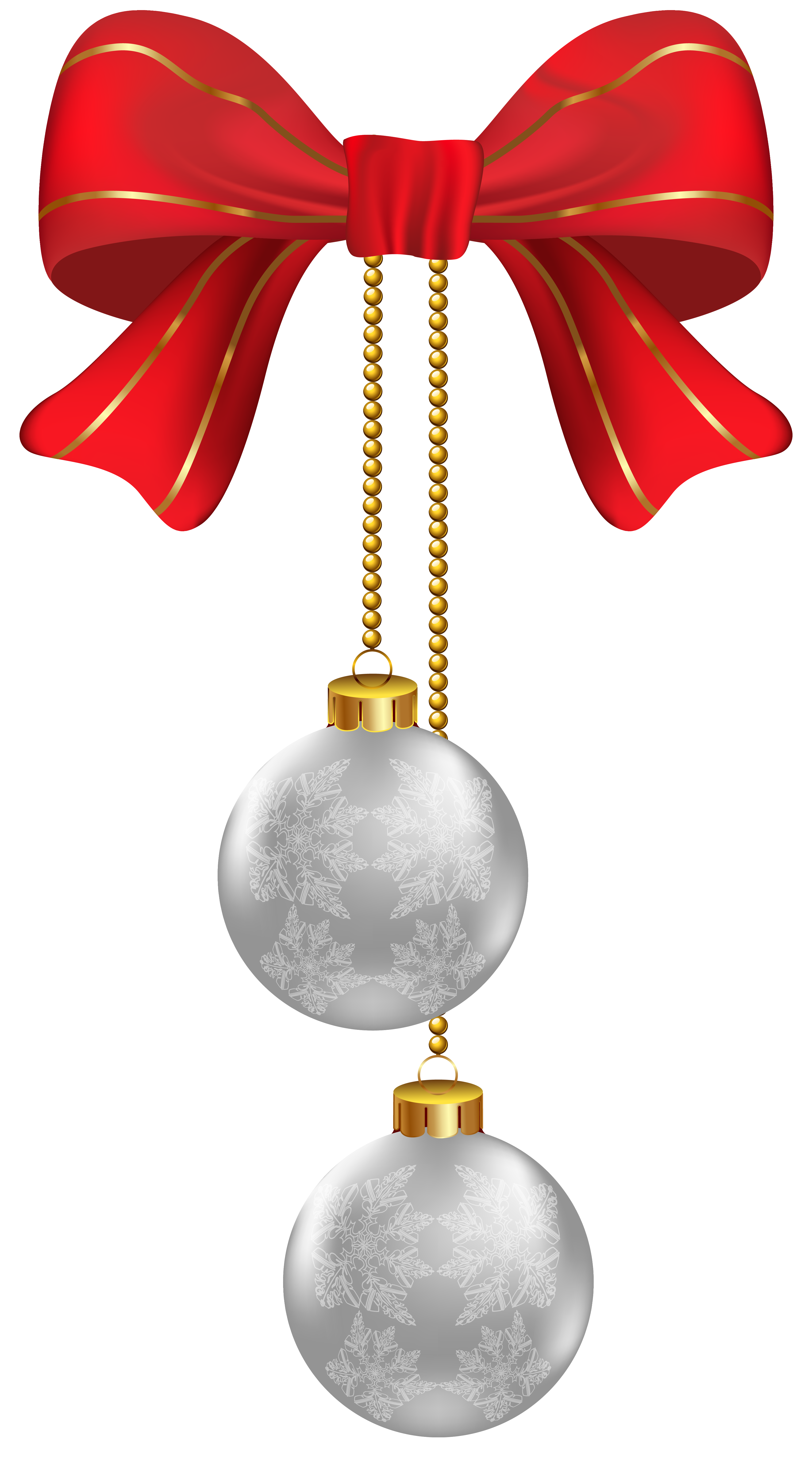 3459x6242 Hanging Christmas Silver Ornaments Png Clipart Imageu200b Gallery