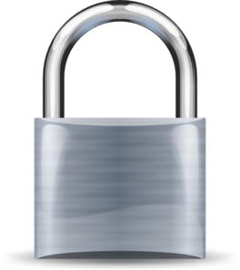 264x297 Padlock Silver Medium Clip Art