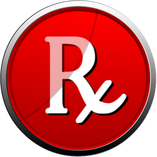 522x522 Rx Pharmacy Symbol Italized Clipart Image
