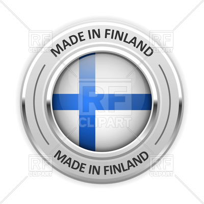 400x400 Silver Medal With Flag Of Finland Icon Made In Finland Royalty