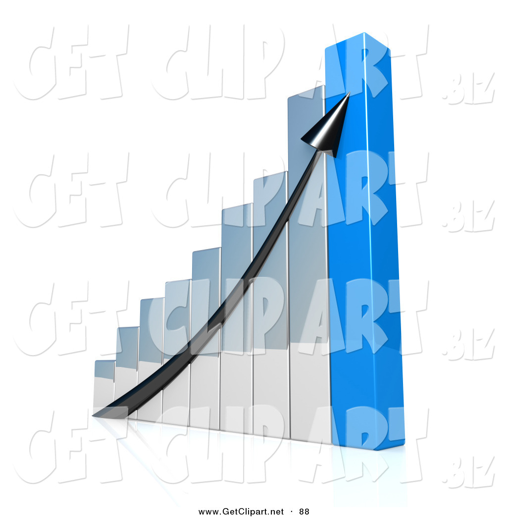 1024x1044 3d Clip Art Of A Black Arrow Going Up An Ascending Silver And Blue