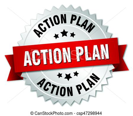 450x391 Action Plan Round Isolated Silver Badge Eps Vector