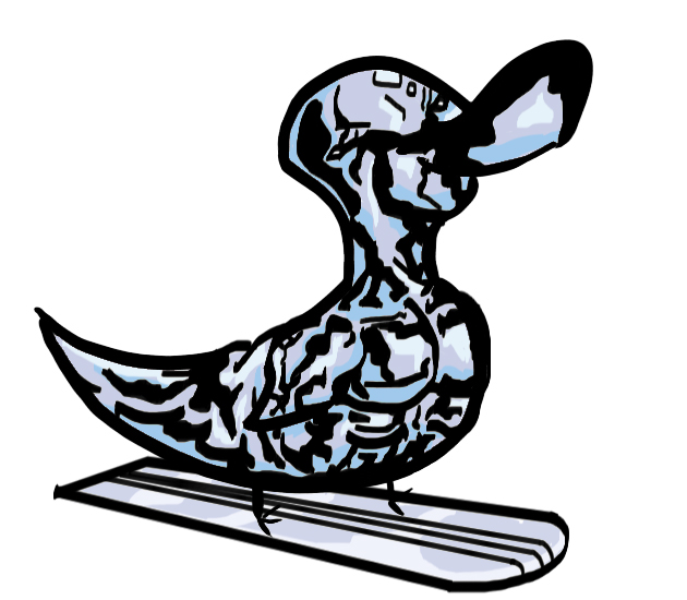 630x550 Silver Surfer Duck By Sicksikmans