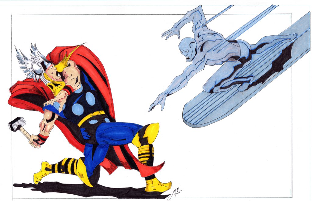 1024x658 Thor Vs Silver Surfer 2 28 15083 2 By Papotorres45