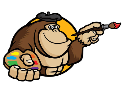 400x300 Cartoon Gorilla Pictures