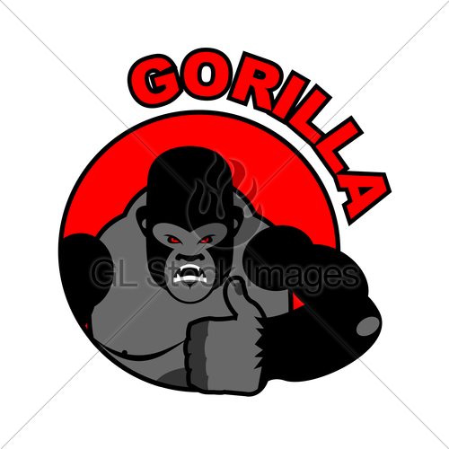 500x500 Gorilla Shows Well. Sign All Right. Thumbs Up. Hand Showi Gl