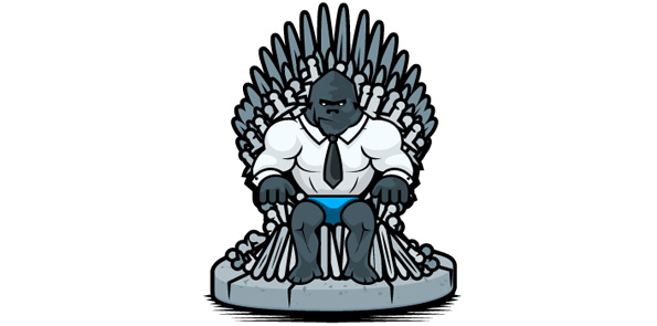 595x295 The Gorilla The True King Of The Jungle