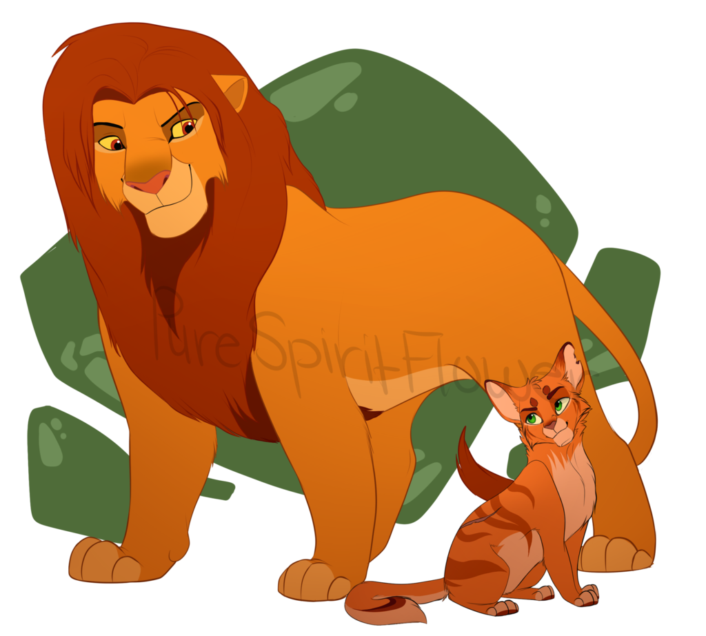 1024x922 Simba Vs. Firestar By Purespiritflower