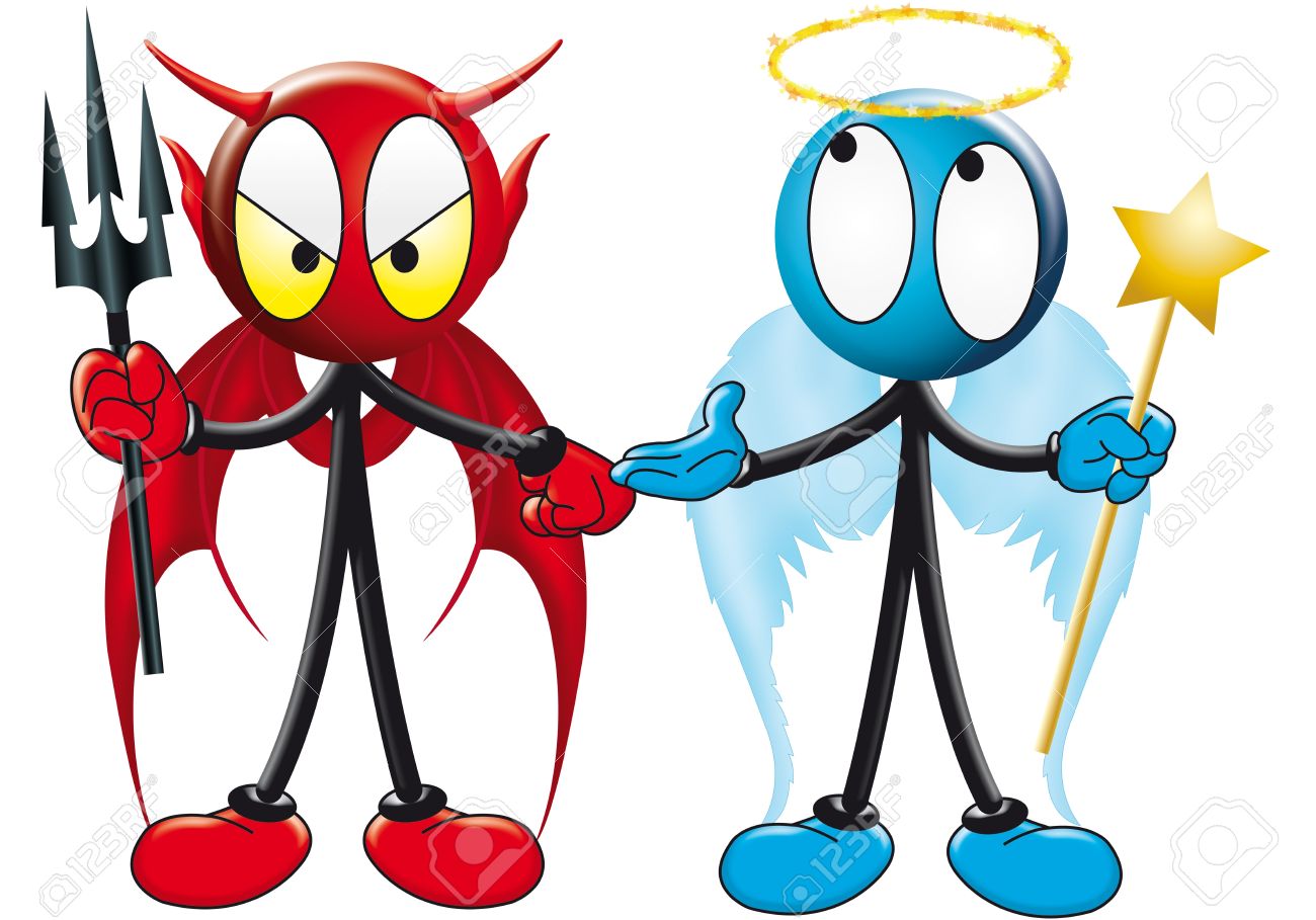 1300x909 Devlil And Angel Clipart Amp Devlil And Angel Clip Art Images