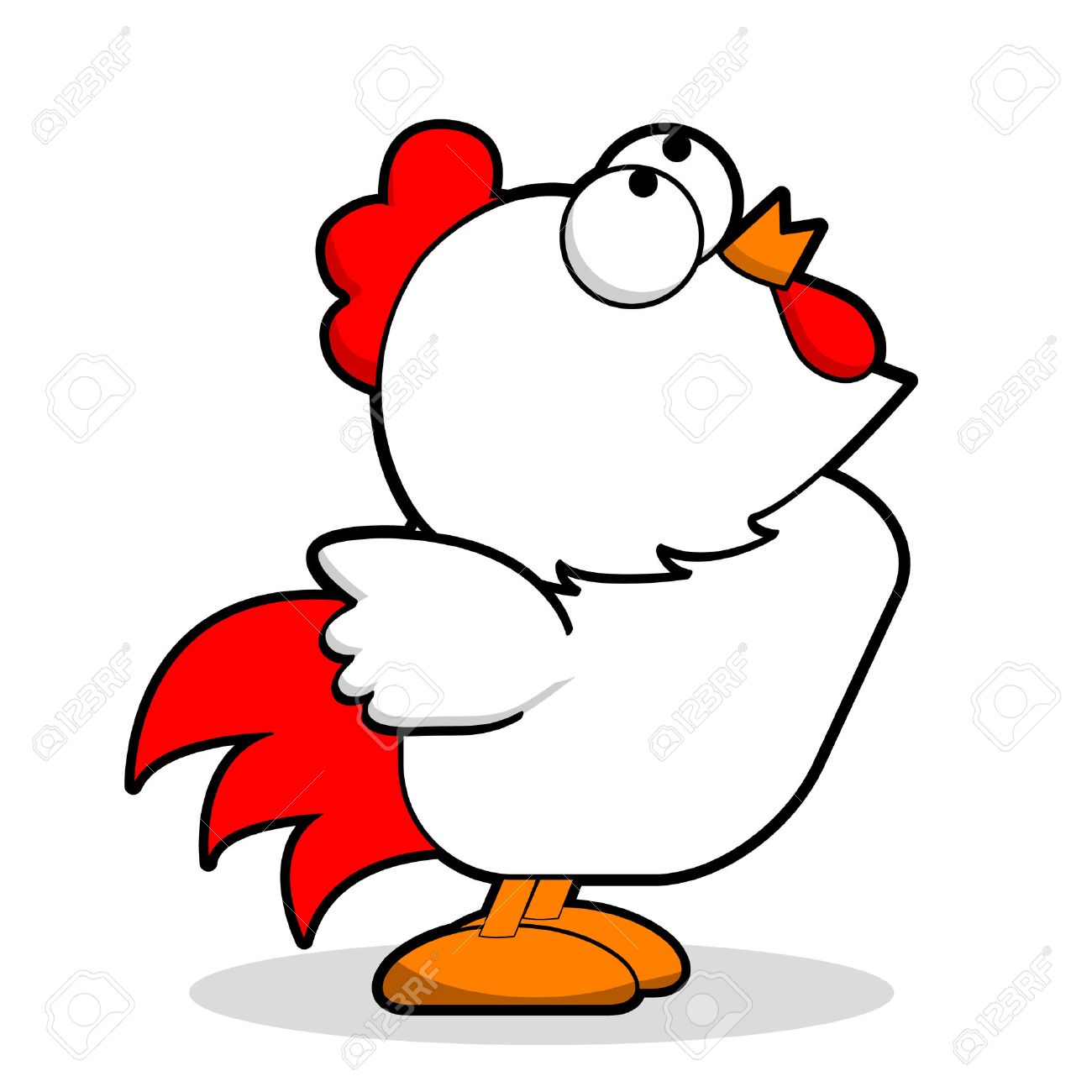 1300x1300 Funny Chicken Clipart
