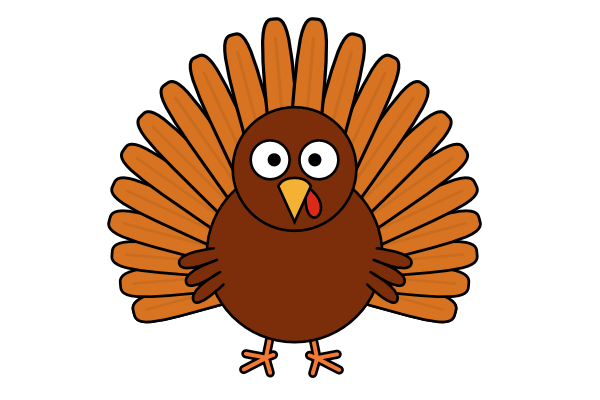 600x400 How To Draw A Cartoon Turkey Goinkscape!
