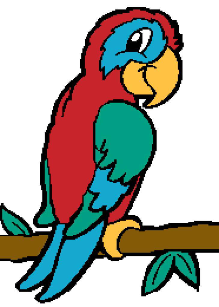 729x1019 Parrot Clipart Simple