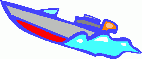 490x205 Speed Boat On Water Clipart