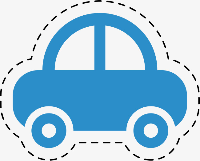 650x525 Simple Blue Car, Simple Car, Car Stickers, Watercolor Png Image