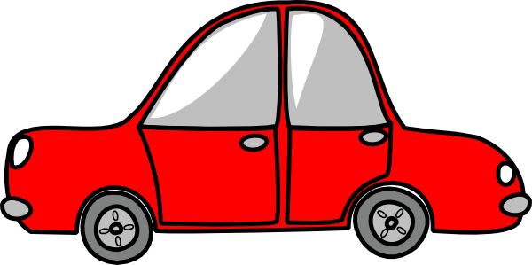 600x299 Car Red Simple Clip Art