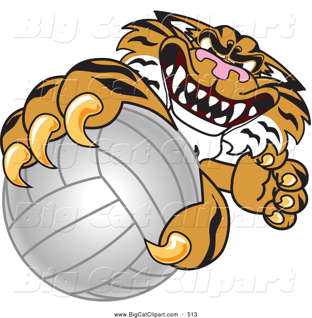 1024x1044 Big Cat Cartoon Vector Clipart Of A Mean Tiger Character School