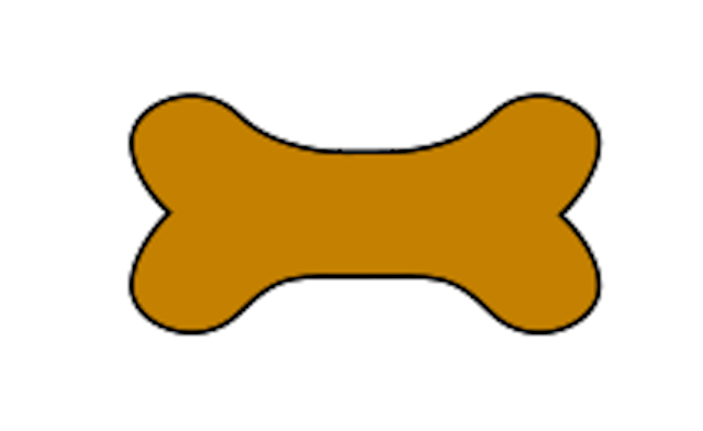 640x392 Bones Clipart Simple Dog
