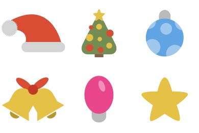 390x260 Christmas Icons