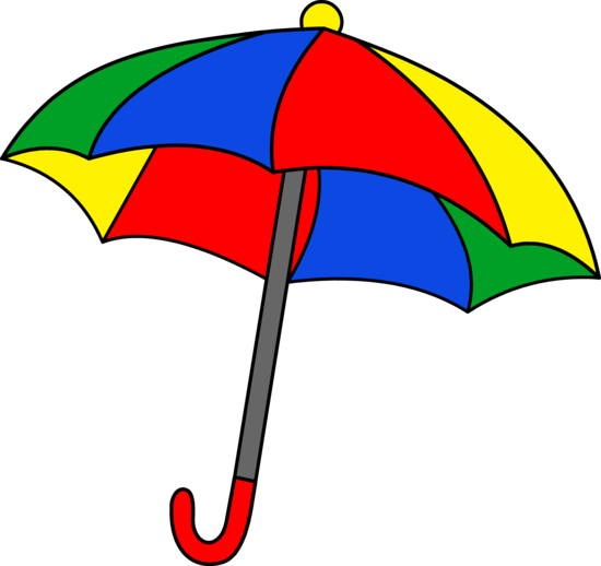 550x518 Umbrella Clipart Simple Colorful Umbrella Clipart Free Clip Art