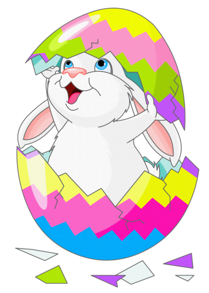 428x600 Easter Png Easter Bunny Clipart Picture With Egg Graphic