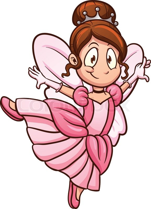 578x800 Cute Cartoon Fairy Princess. Vector Illustration With Simple