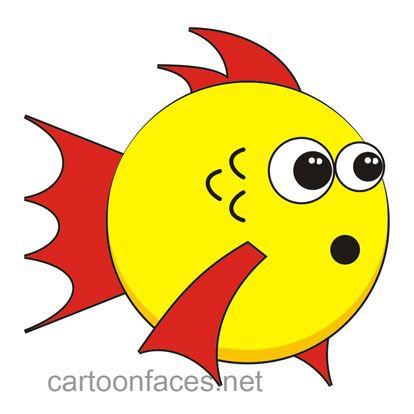 414x414 Simple Cartoon Fish Group