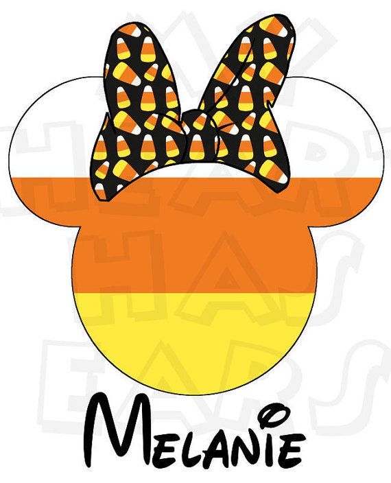 570x704 Printable Diy Candy Corn Minnie Mouse Halloween Digital Clip Art