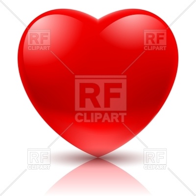 400x400 Big Red Heart Simple Icon Royalty Free Vector Clip Art Image