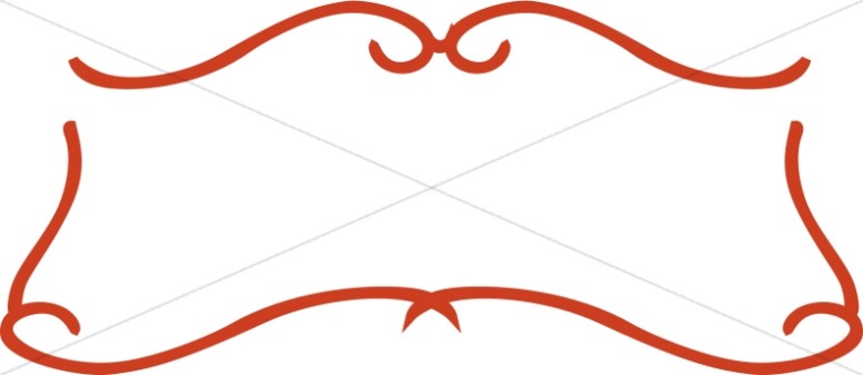 776x337 Scroll Border Clip Art Simple Red Scroll Frame Religious Borders