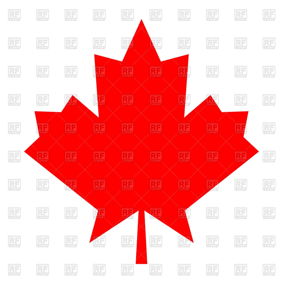 1200x1200 Red Autumn Tree Leaf Free Clip Art Simple Clipart