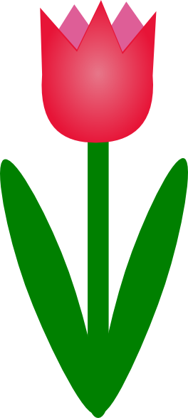 264x587 Simple Cartoon Tulip Png, Svg Clip Art For Web