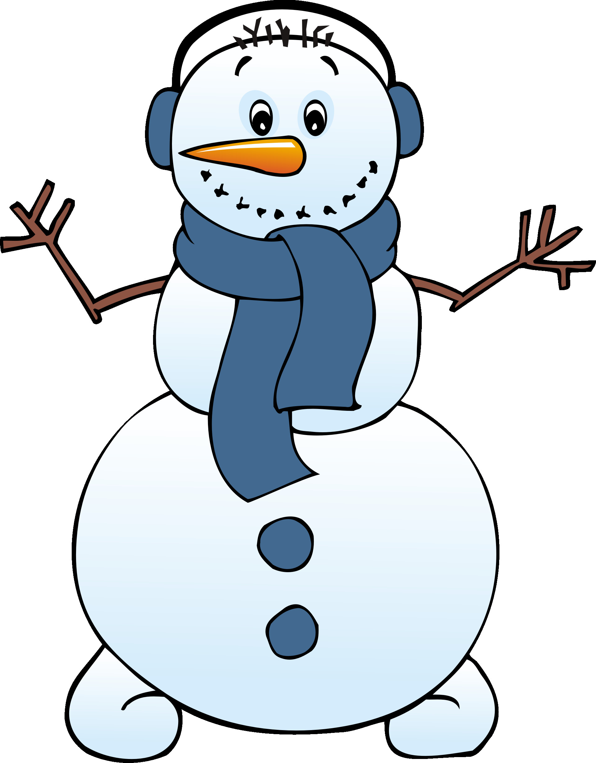 Simple Snowman Clipart at GetDrawings | Free download