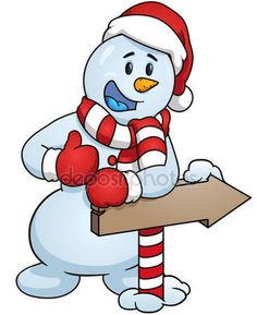 236x289 Cartoon Snowman Holding Christmas Tree And Gifts. Vector Clip Art