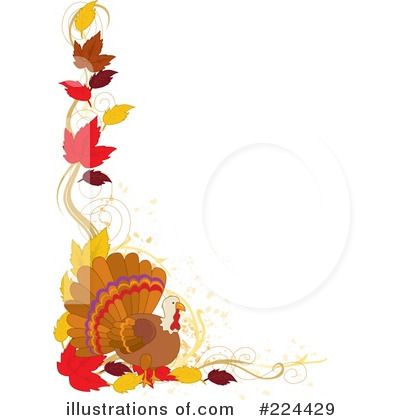 400x420 Pretty Thanksgiving Borders