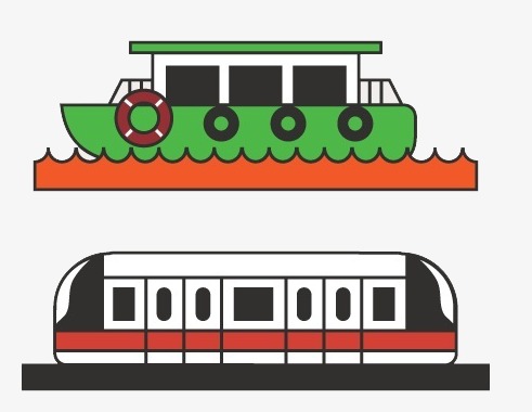 491x380 Singapore Travel Attractions, Cruise Ship, Cartoon, Flat Flat