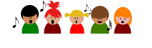 600x191 Kids Singing Clip Art