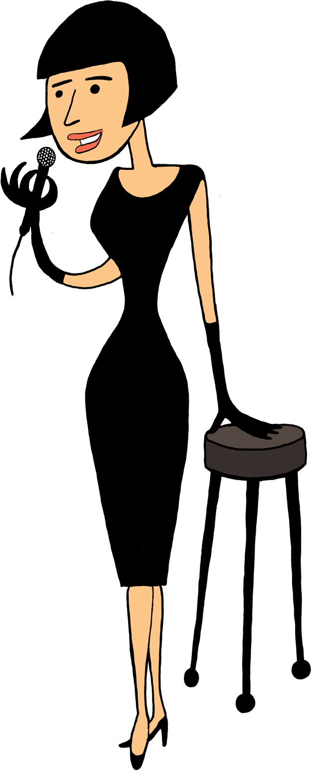 630x1550 Happy People Singing Clipart Png