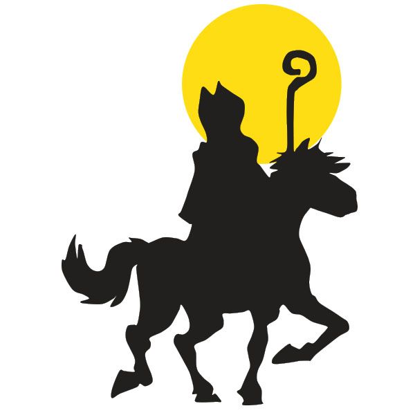 600x600 Raamsticker Sinterklaas Nikolaus Cricut