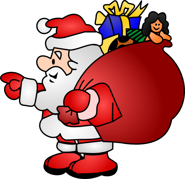 600x579 Santa Claus Clip Art Free