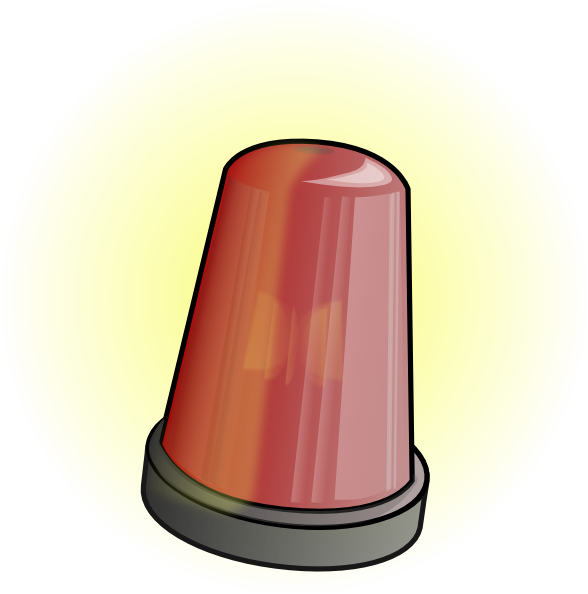 588x594 Police Car Alarm Clip Art