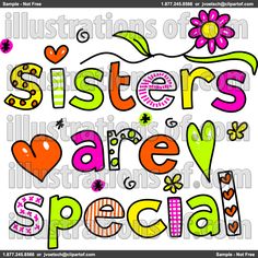 236x236 Best Friends And Sisters Clipart
