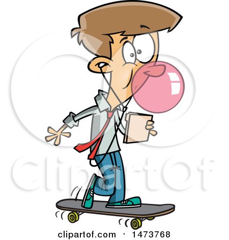 450x470 Royalty Free (Rf) Skateboarding Clipart, Illustrations, Vector