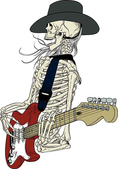 398x570 Skull, Skeleton, Rock And Roll, Grateful Dead, Heavy Metal