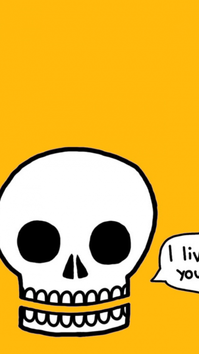 640x1136 Iphone Clipart Skull